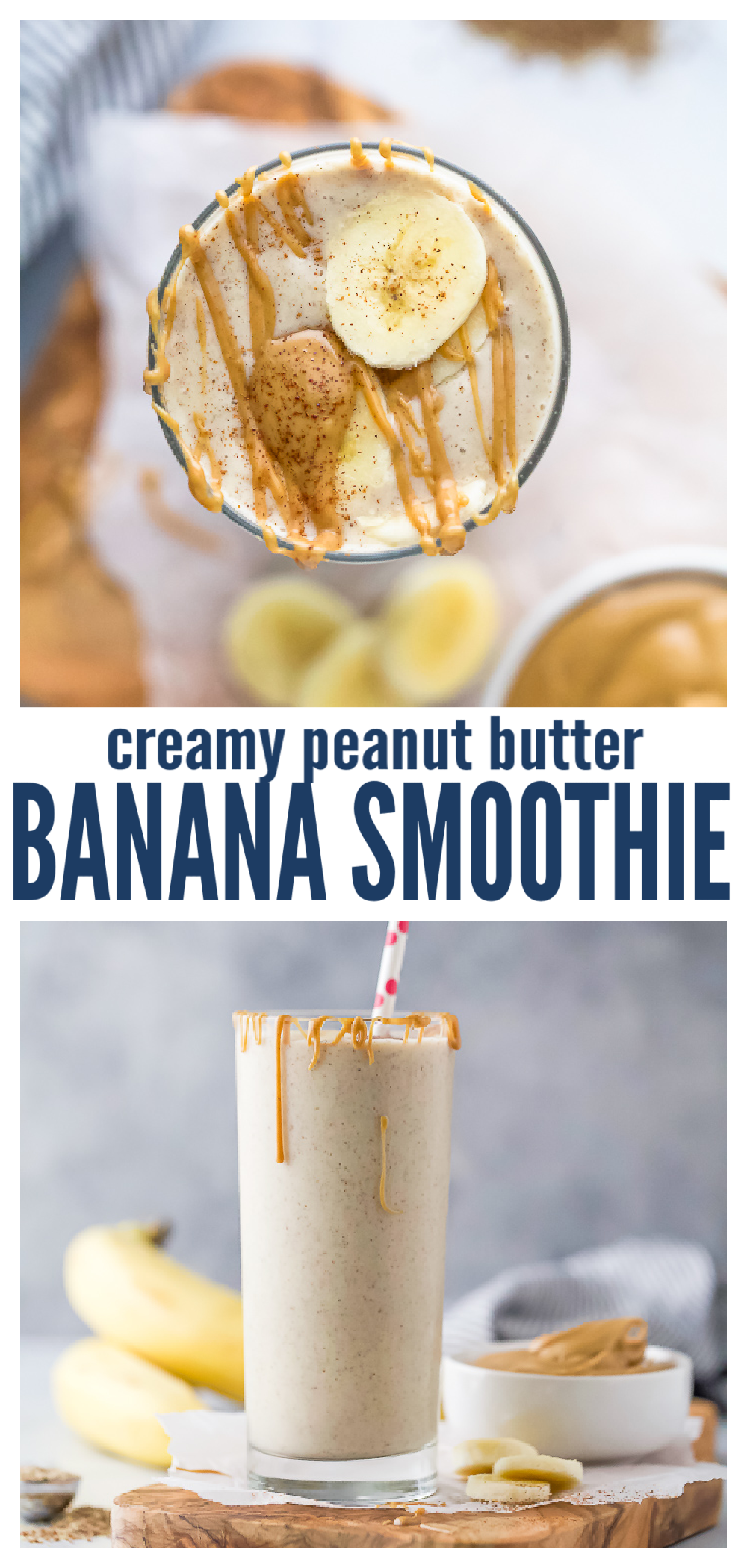 Peanut Butter Banana Smoothie Recipe | Joyful Healthy Eats