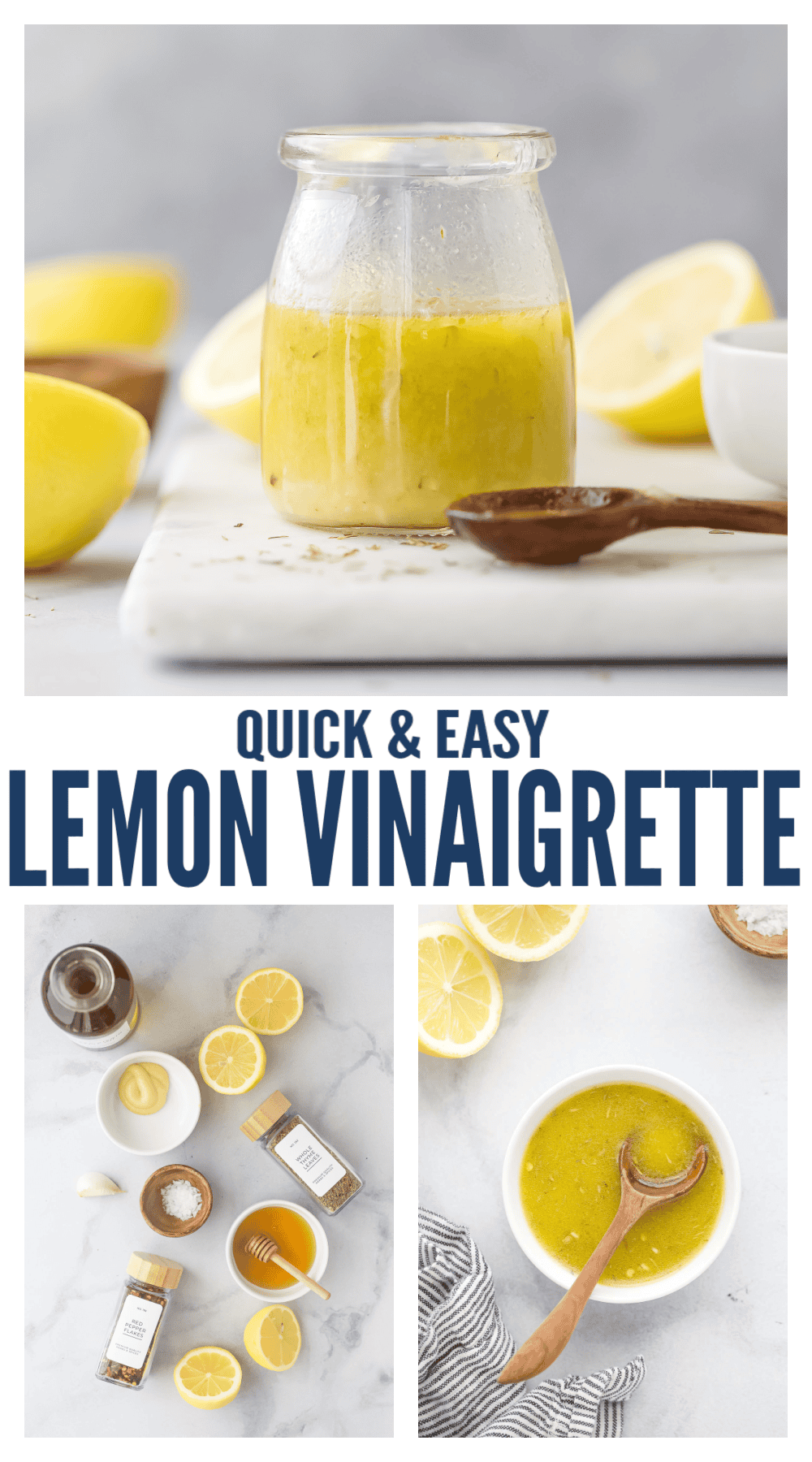 Lemon Vinaigrette Recipe | Joyful Healthy Eats