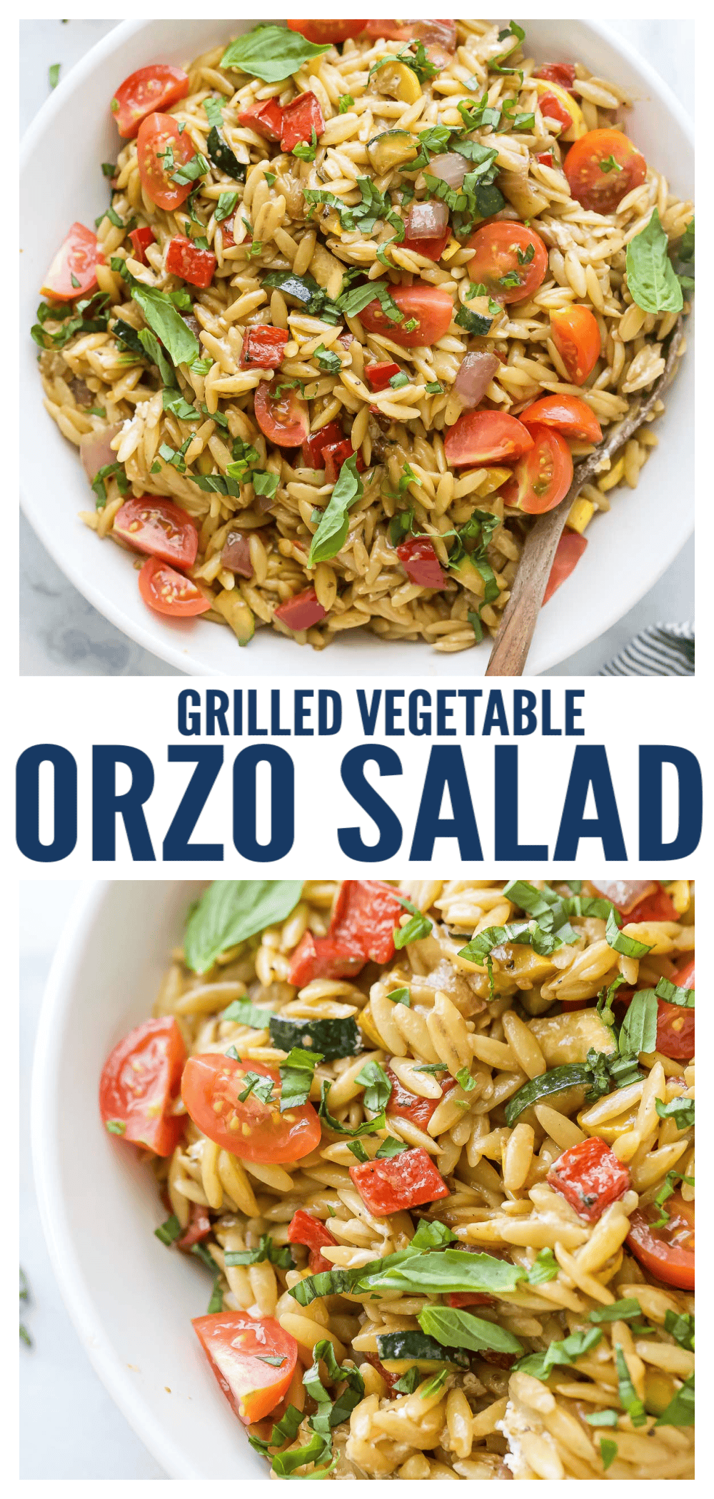 Orzo Pasta Salad Recipe | Joyful Healthy Eats