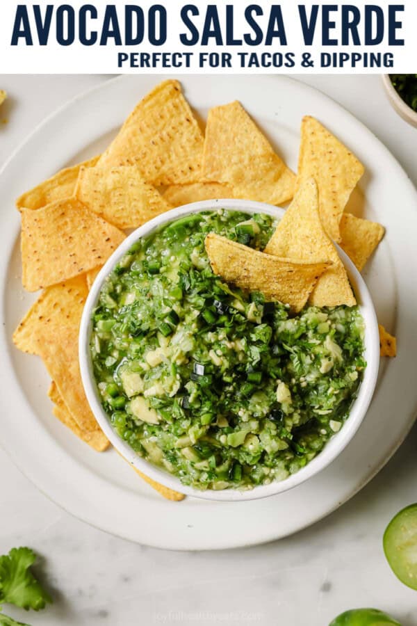 Pinterest Image Avocado Salsa Verde