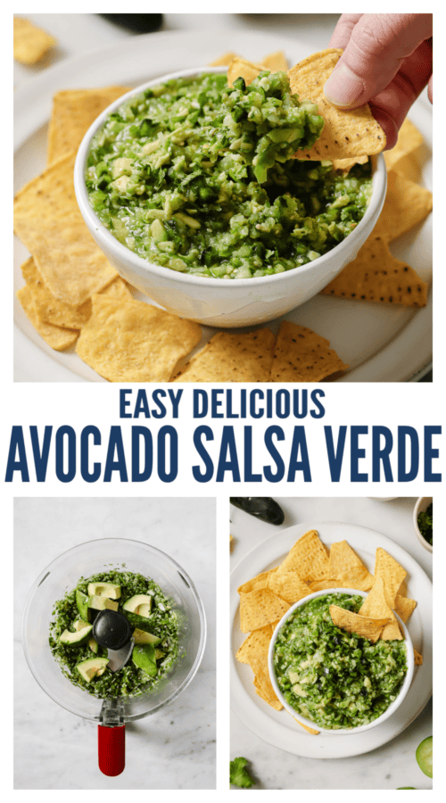 Pinterest Image Avocado Salsa Verde