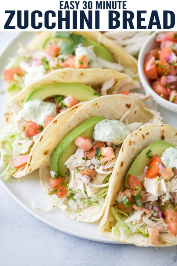 pinterest image for Rotisserie Chicken Tacos