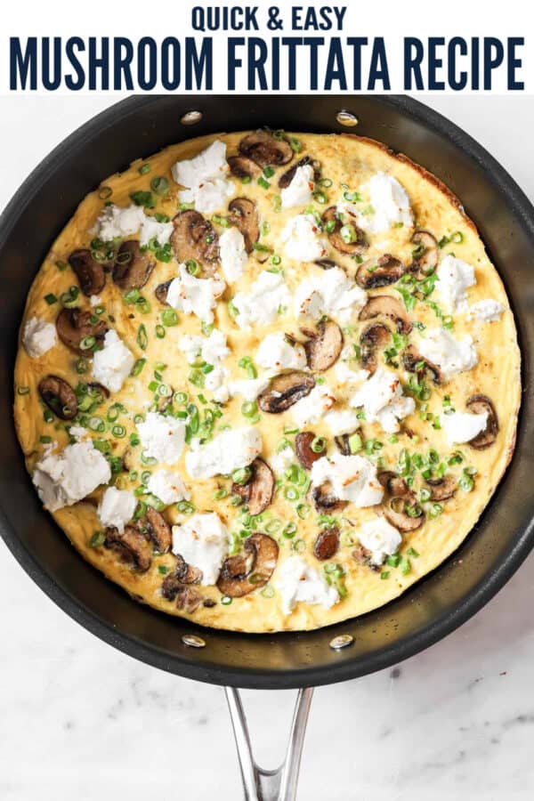 Pinterest image for Mushroom Frittata