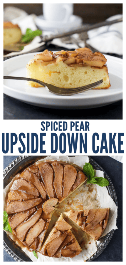 pinterest images for pear upside down cakes