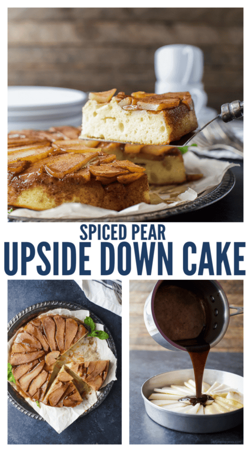 pinterest images for pear upside down cakes