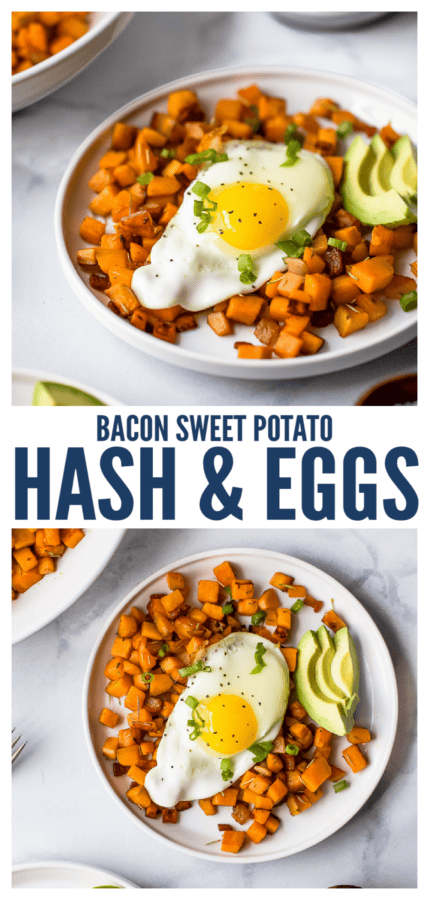 pinterest image for Sweet Potato Hash