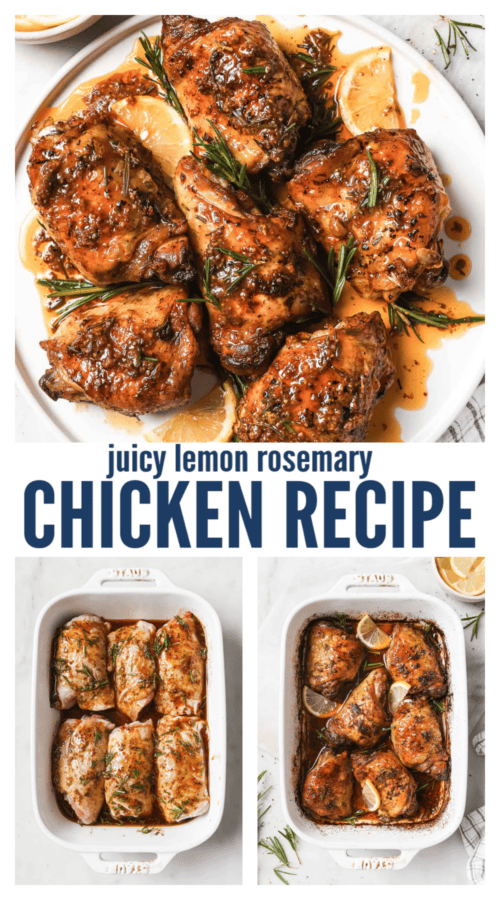 pinterest image for Lemon Rosemary Chicken