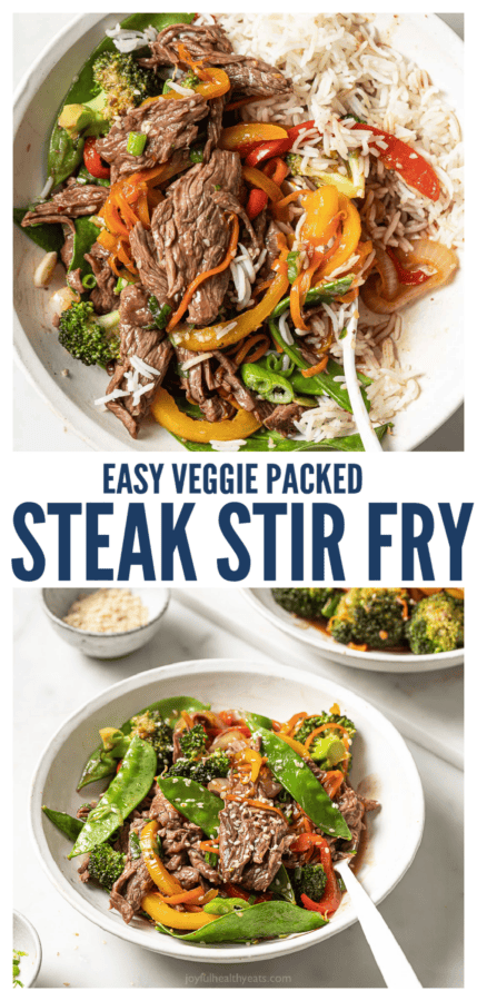 pinterest image for Steak Stir Fry