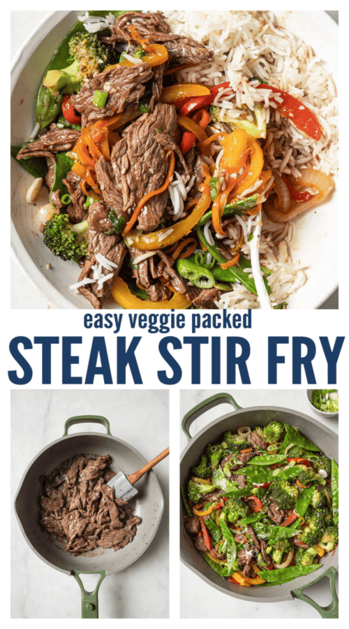 pinterest image for Steak Stir Fry