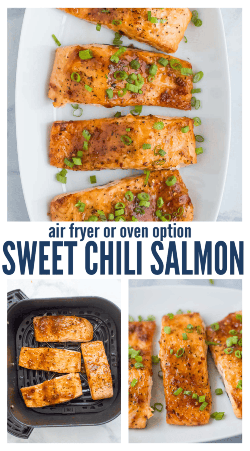 pinterest image for Sweet Chili Salmon